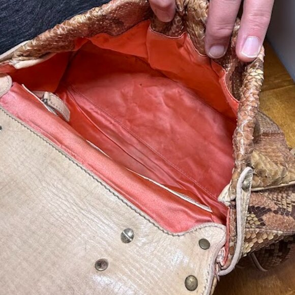 VINTAGE Fendi PITHON Skin Embossed Magic Bag - Picture 14 of 17